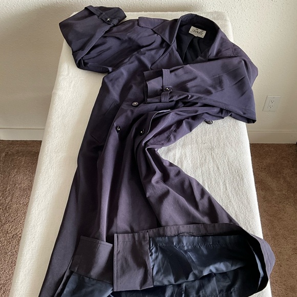 Vintage Rue Grenelle Power Shoulder Trench Coat - Picture 10 of 10